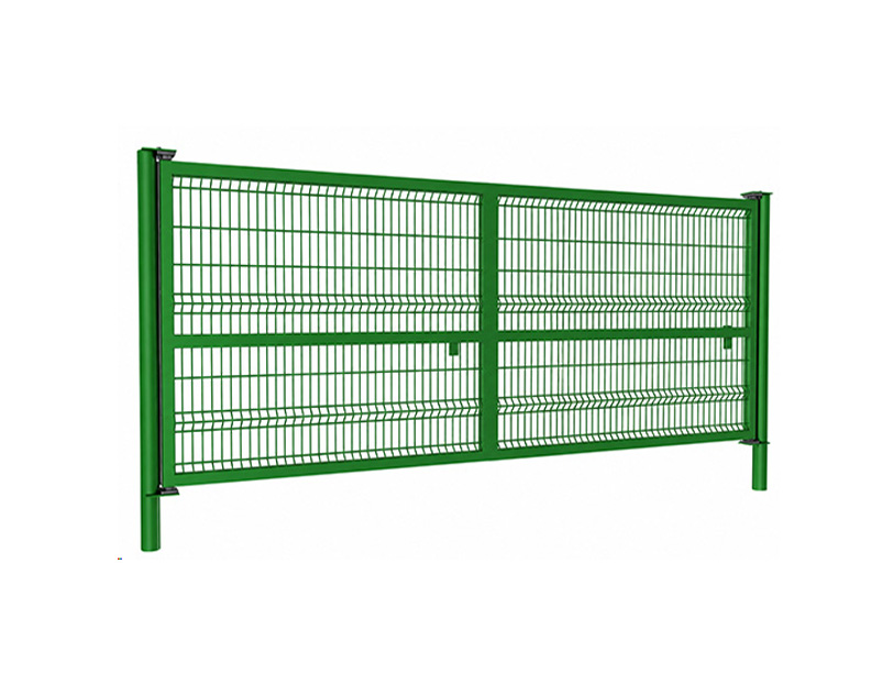 PUERTA BATIENTE DOS HOJAS Ref. NYLOFOR 3D PRO 6 x 2 mts