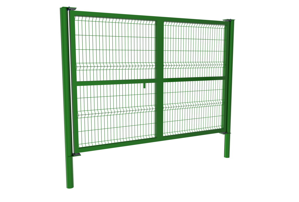 PUERTA BATIENTE DOS HOJAS Ref. NYLOFOR 3D PRO 4 x 2 mts